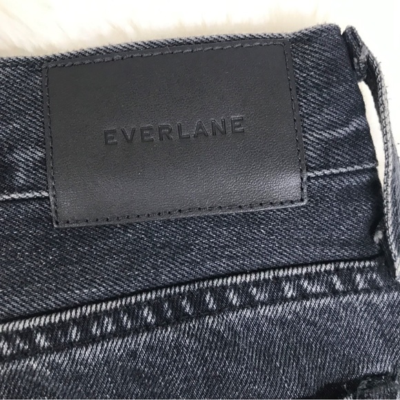 EVERLANE The 90s Cheeky Ankle Jean High Rise Straight Leg Black Size 26 New - Picture 13 of 15